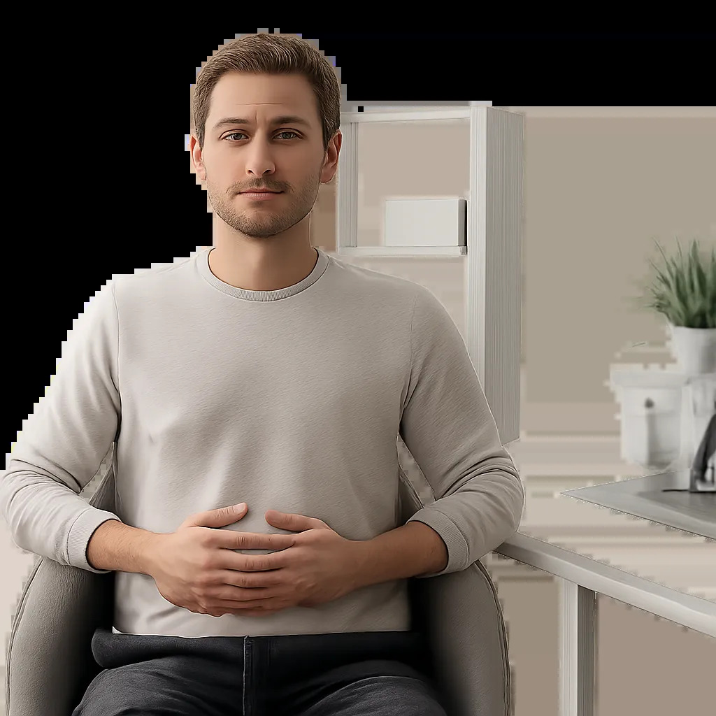 Illustration moderne d’une personne pratiquant la cohérence cardiaque dans un environnement apaisant. L’image évoque la gestion du stress, le calme mental et la récupération active.